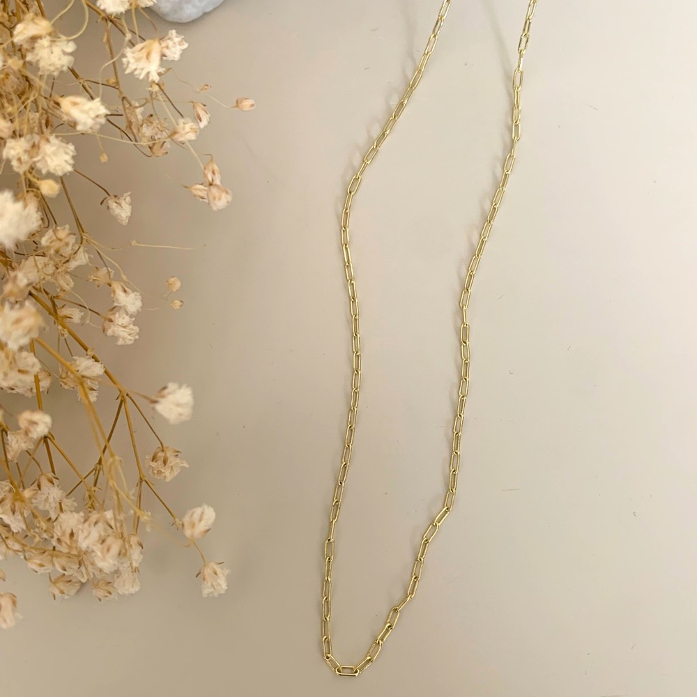🎉HP🎉Paper Clip Necklace | 14k Gold Filled - Picture 4 of 5